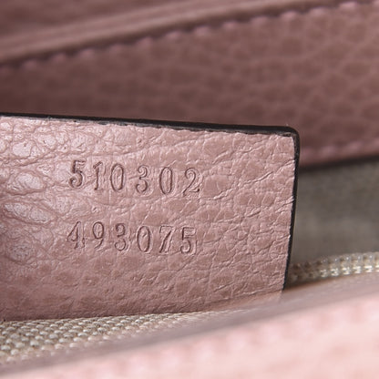 Gucci Dollar Calfskin Interlocking G Top Handle Shoulder Bag Soft Pink 7 of 10