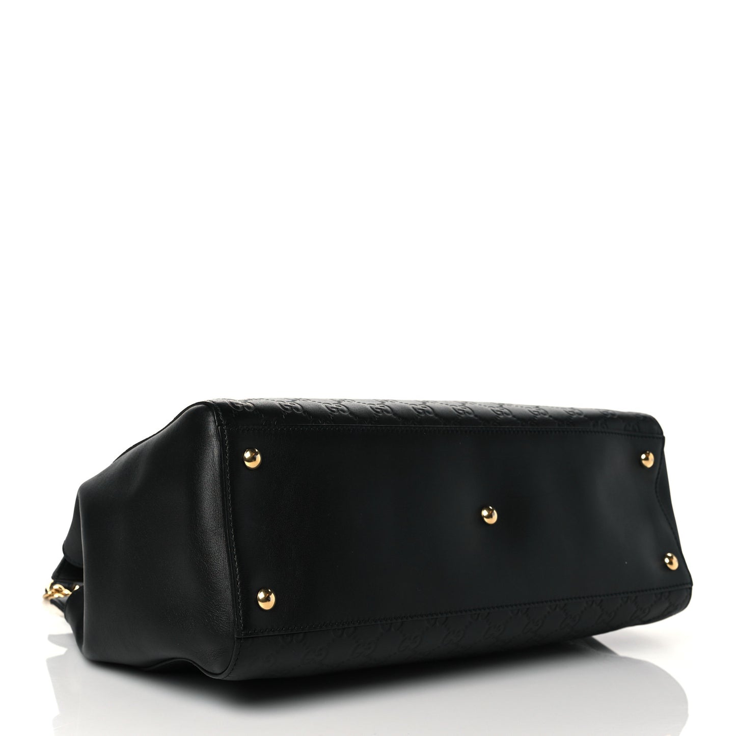 Guccissima Signature Large Shoulder Tote Bag Black