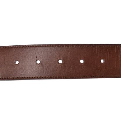 Gucci Nylon Calfskin Double G Web 40mm Belt 85 34 Green Red Cuir 6 of 11