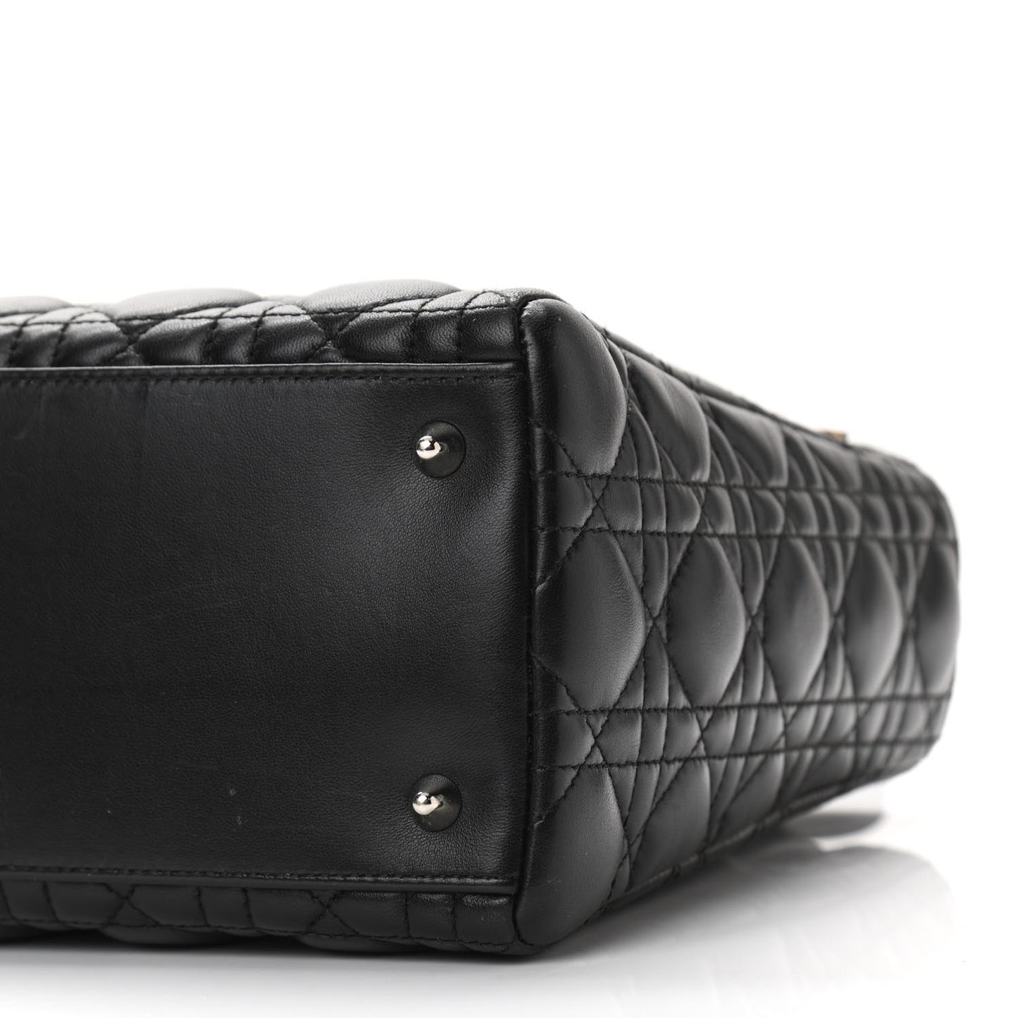 Lambskin Cannage Medium Lady Dior Black