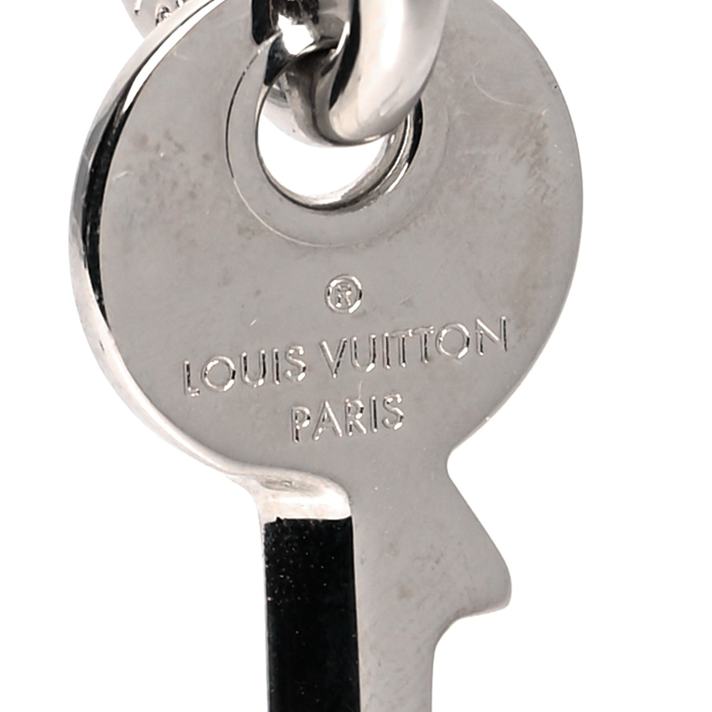 Key Safety Pin Earrings Silver