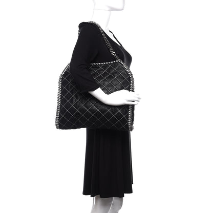 Stella McCartney Shaggy Deer Quilted Small Falabella Black 2 of 10