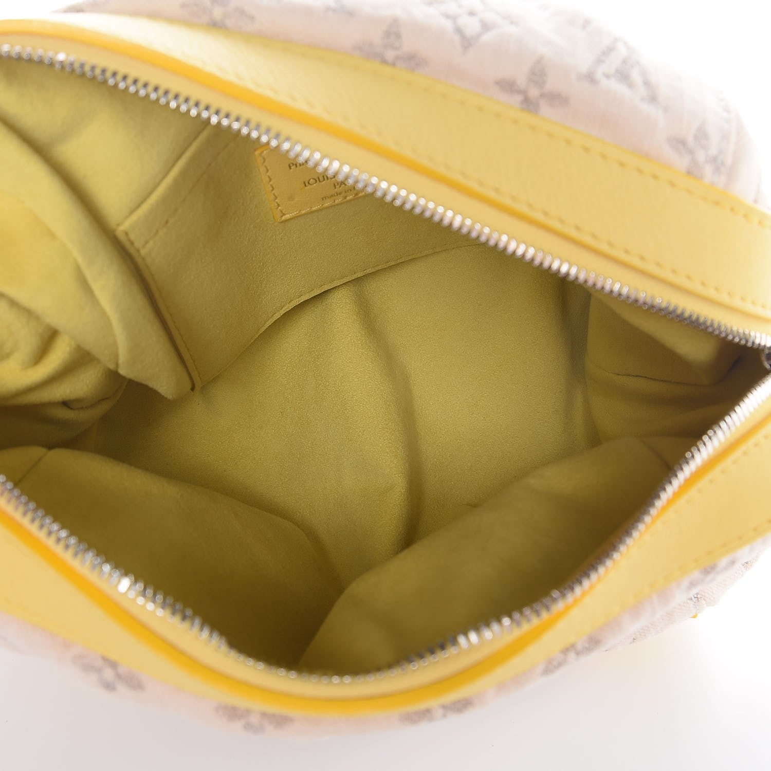Louis Vuitton Monogram Denim Pochette Round Yellow 5 of 7