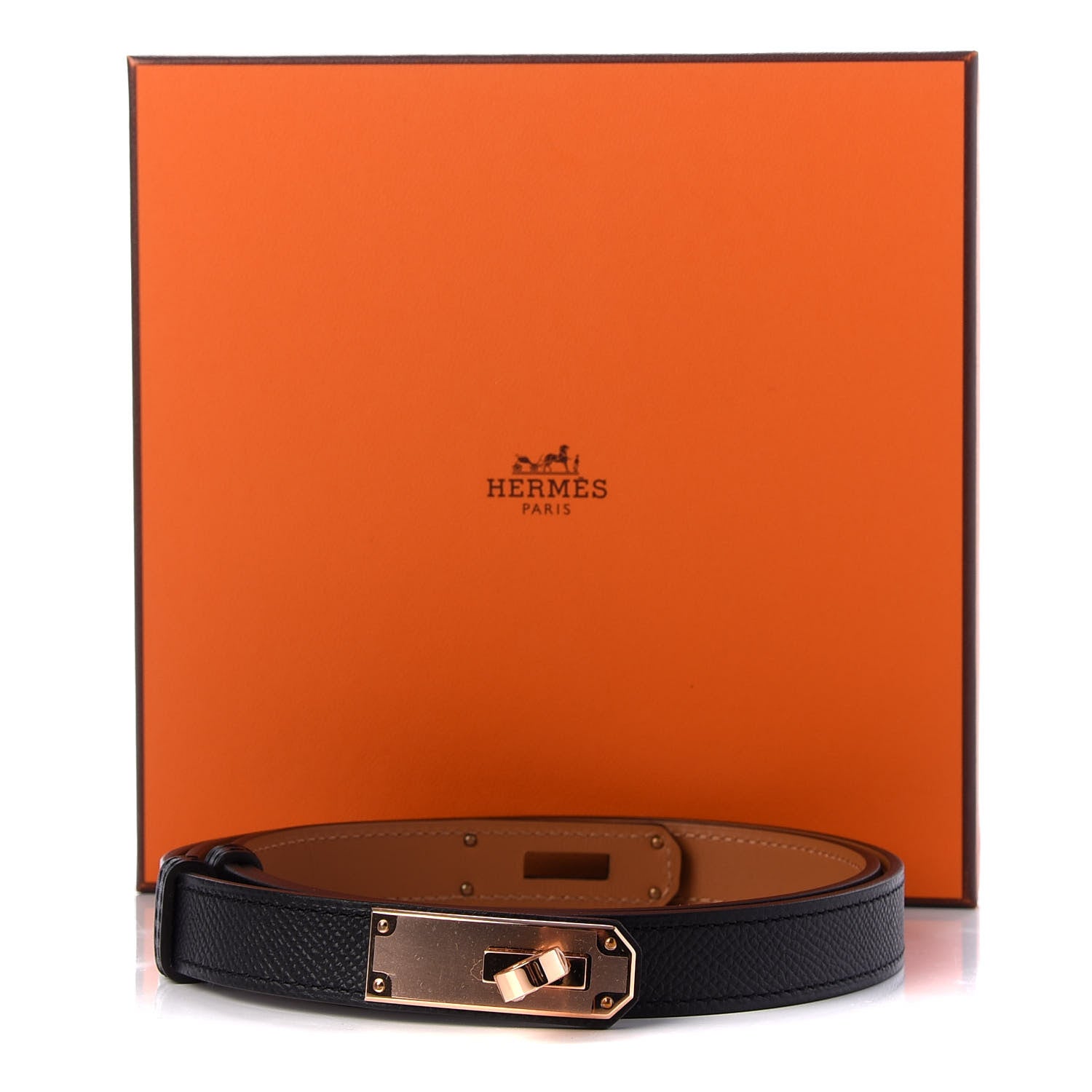 Hermes Epsom Kelly Belt Black 5 of 5
