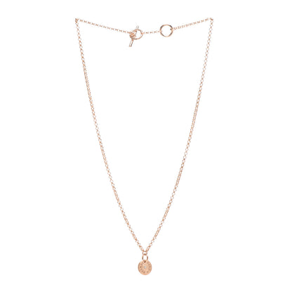 Hermes 18K Rose Gold Diamond Gambade Clou de Selle Necklace 3 of 6