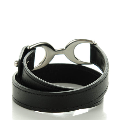 Hermes Chamonix Baby Pavane Double Tour Bracelet S Black 3 of 8