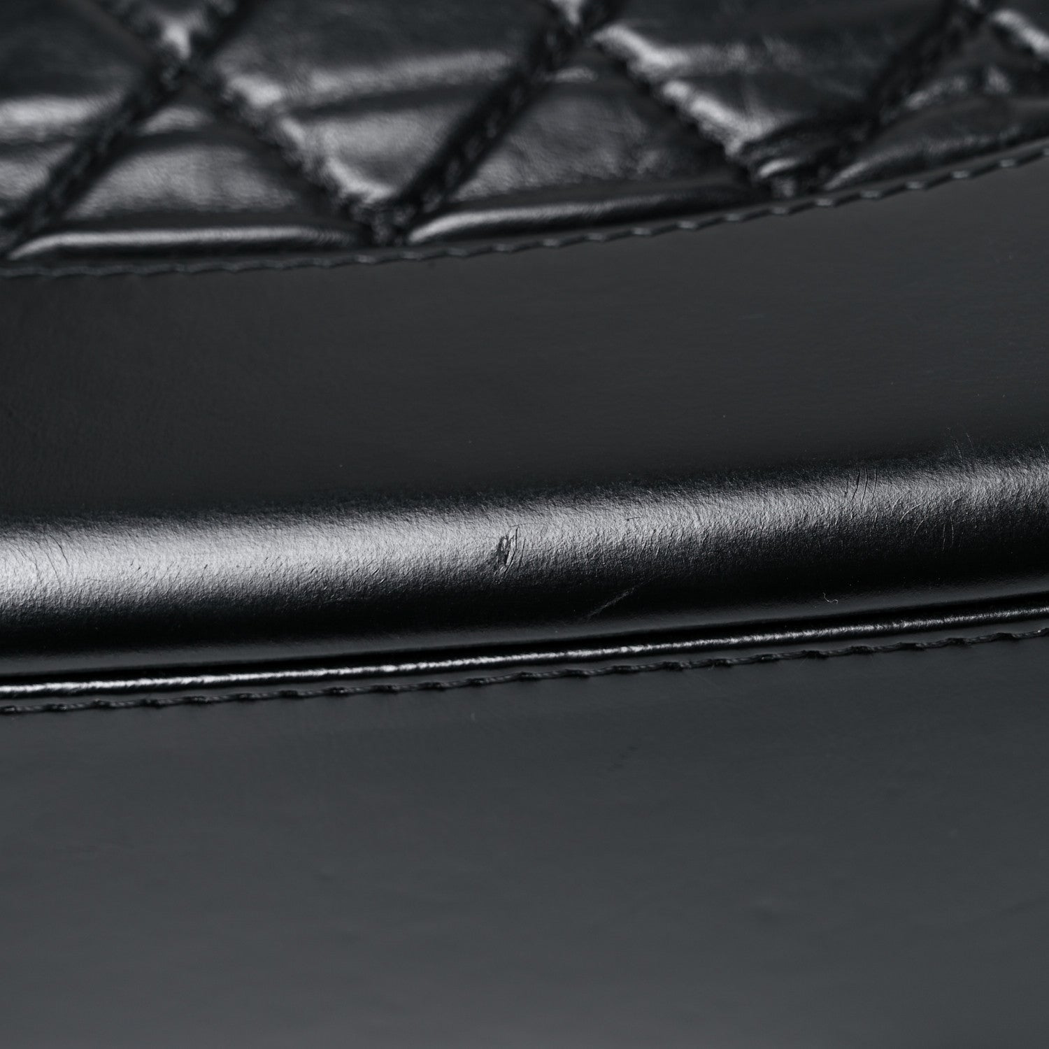 Chanel Aged Calfskin Quilted Gabrielle Backpack Black 14 of 21