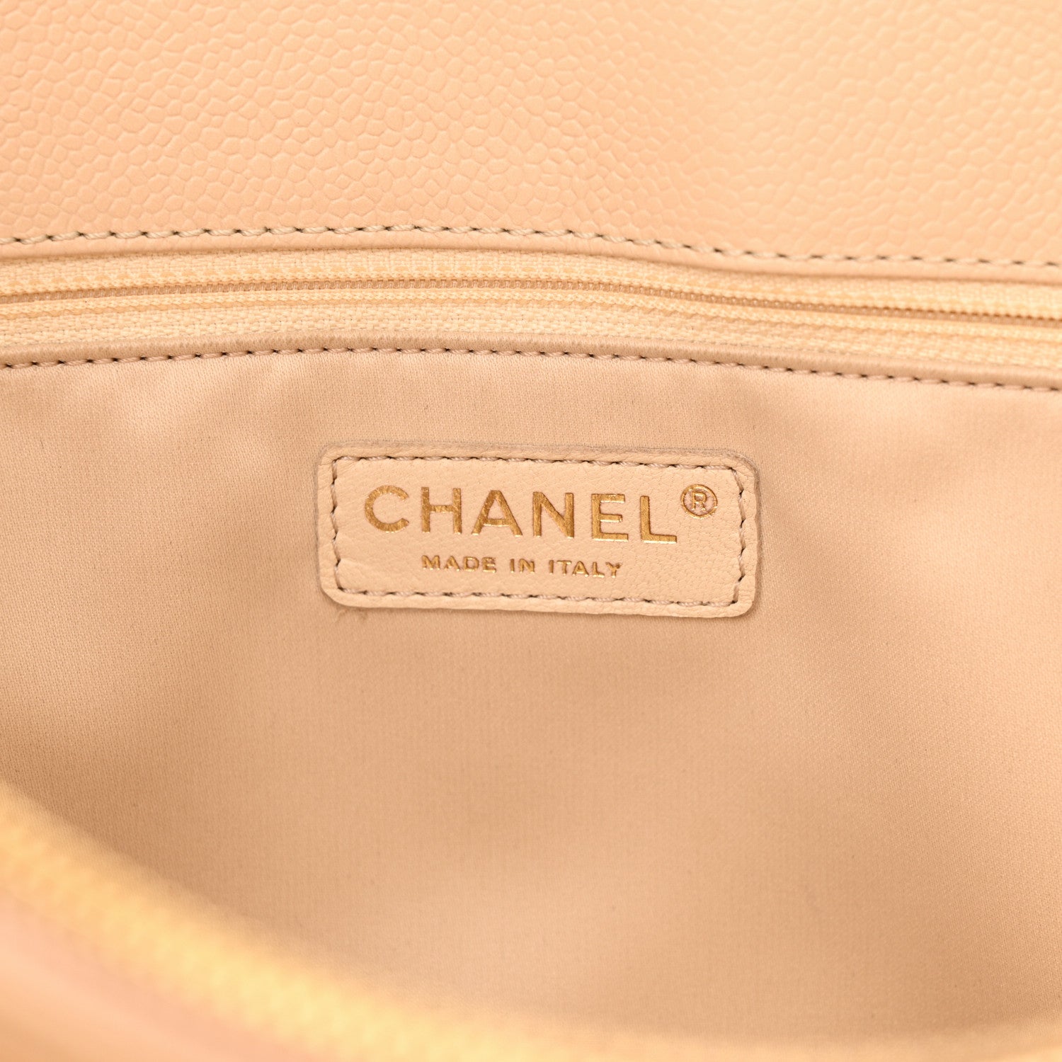 Chanel Caviar Quilted Grand Shopping Tote GST Beige 6 of 11