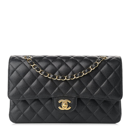 Chanel Caviar Quilted Medium Double Flap Black 1 of 9