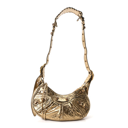 Balenciaga Metallic Agneau Arena Le Cagole Shoulder Bag XS Gold 1 of 11