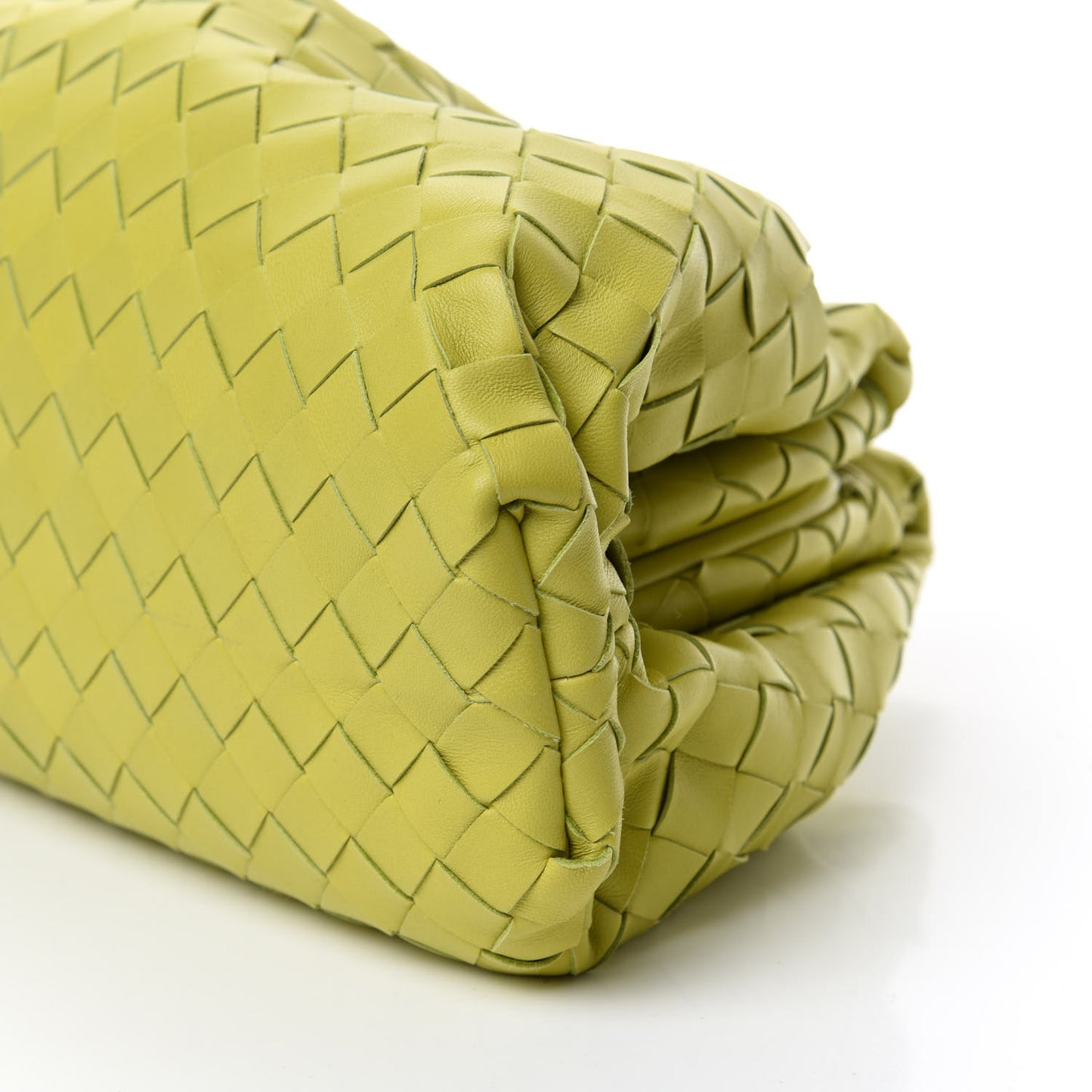 Nappa Maxi Intrecciato The Pouch Oversized Clutch Kiwi