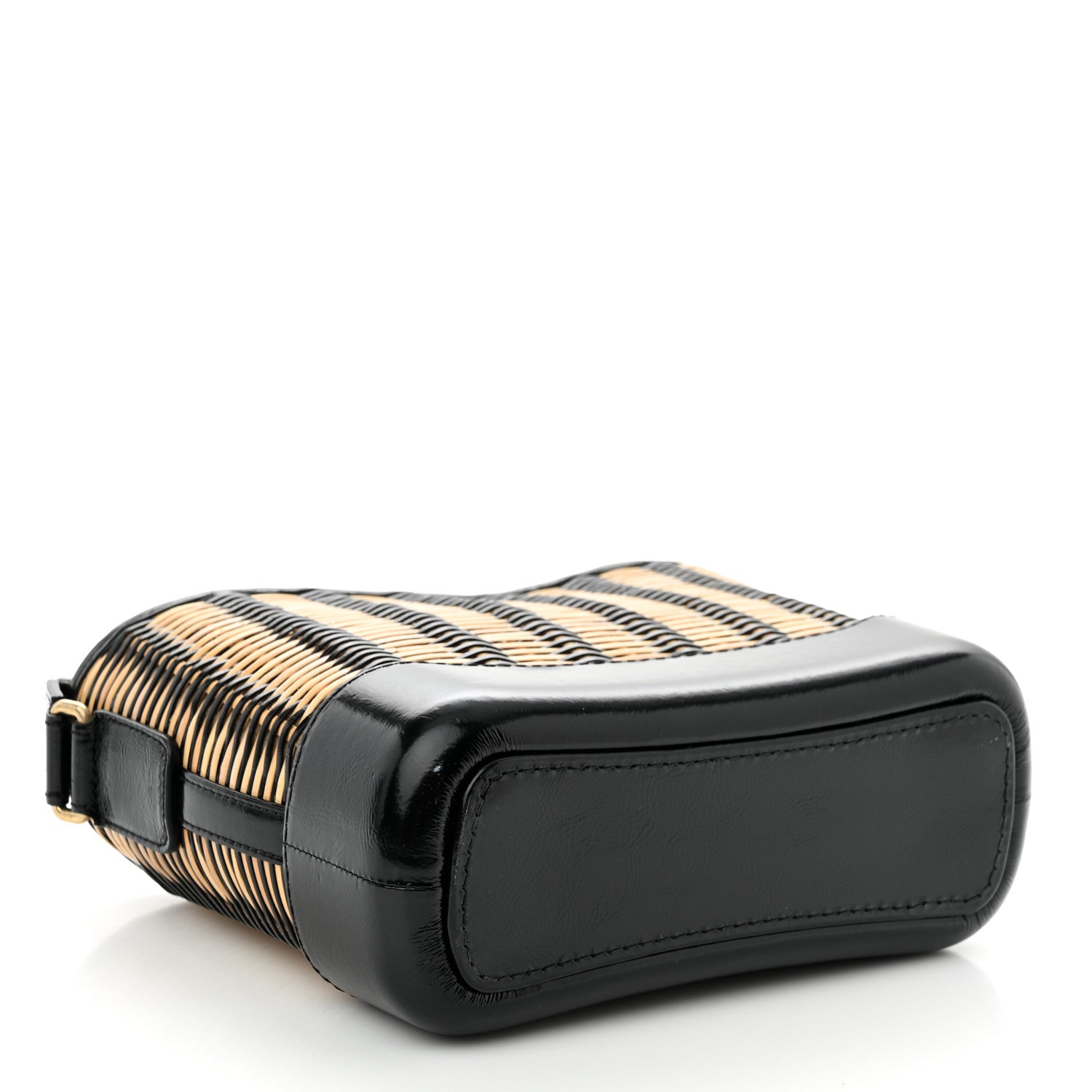 Chanel Rattan Calfskin Small Gabrielle Hobo Beige Black 4 of 10