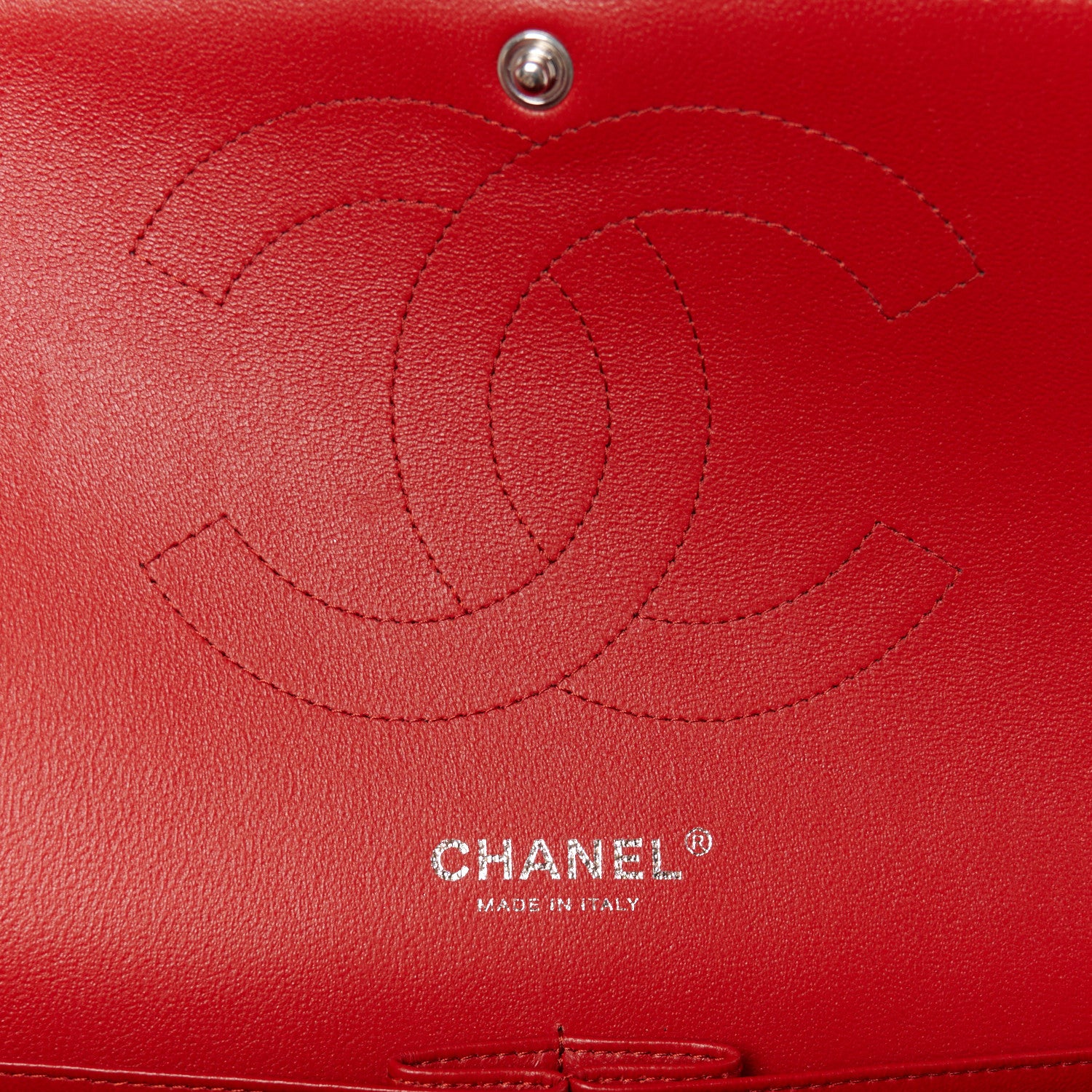 Chanel Lambskin Quilted Jumbo Double Flap Red 6 of 12
