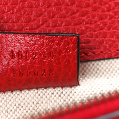 Gucci Dollar Calfskin Swarovski Crystal Small Dionysus Shoulder Bag Hibiscus Red 8 of 12