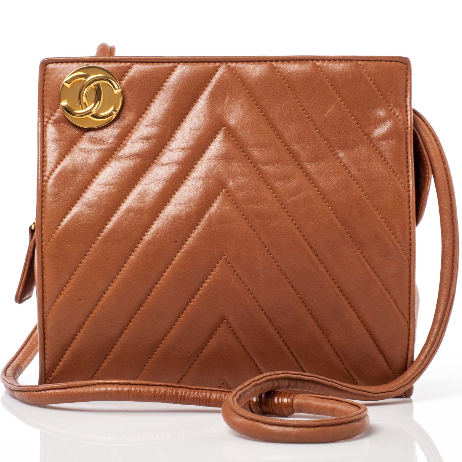 Chanel Lambskin Chevron Bag 1 of 9