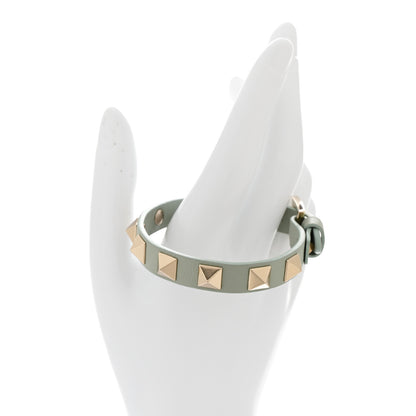 Valentino Garavani Vitello Rockstud Bracelet Light Blue 2 of 4