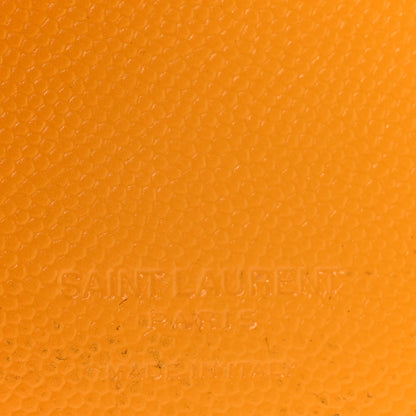 Saint Laurent Grain De Poudre Credit Card Wallet Senape Yellow 6 of 7
