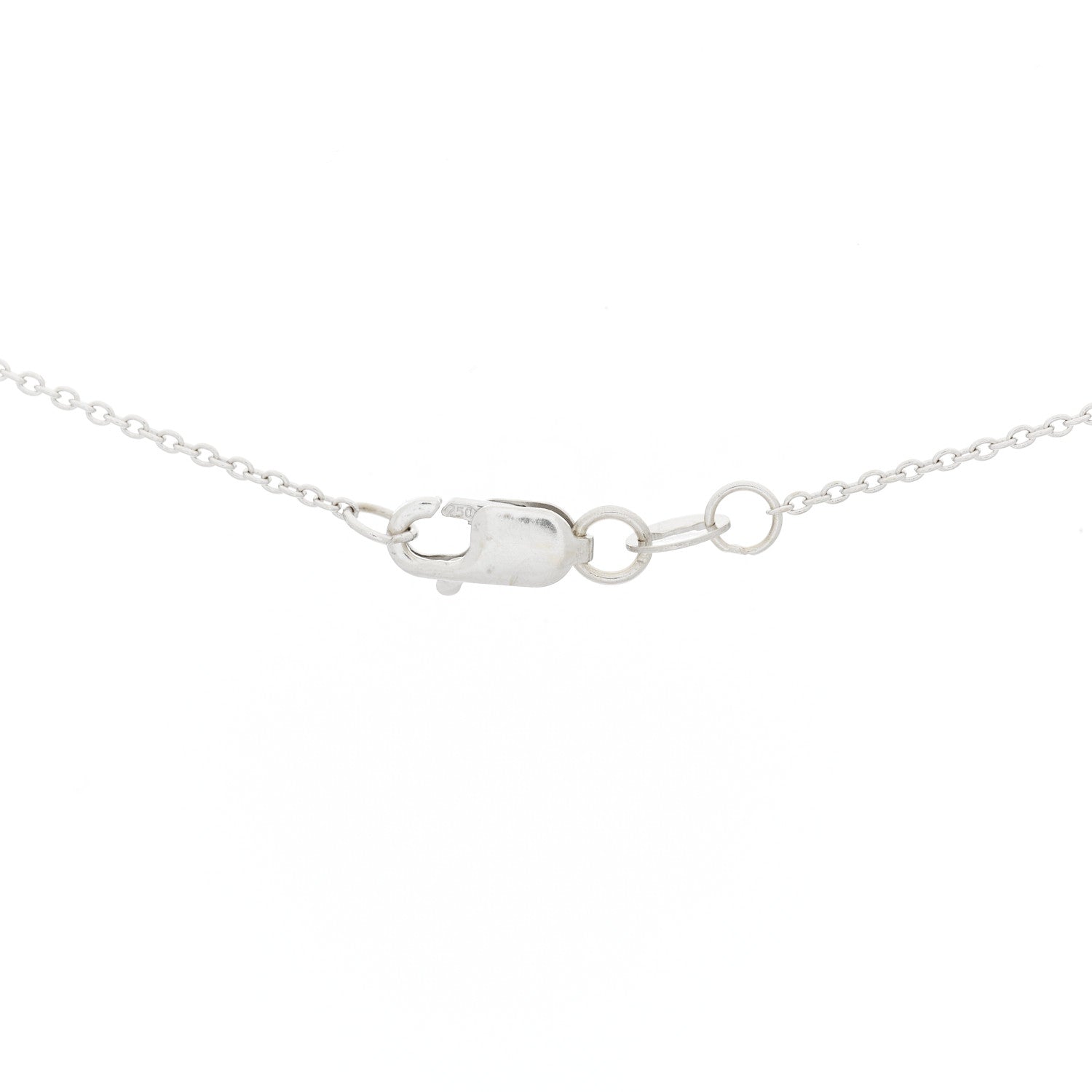 Roberto Coin 18K White Gold .10ctw Diamond Cross Pendant Necklace 4 of 6
