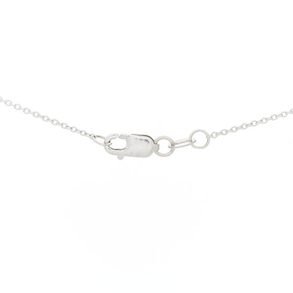 Roberto Coin 18K White Gold .10ctw Diamond Cross Pendant Necklace 4 of 6