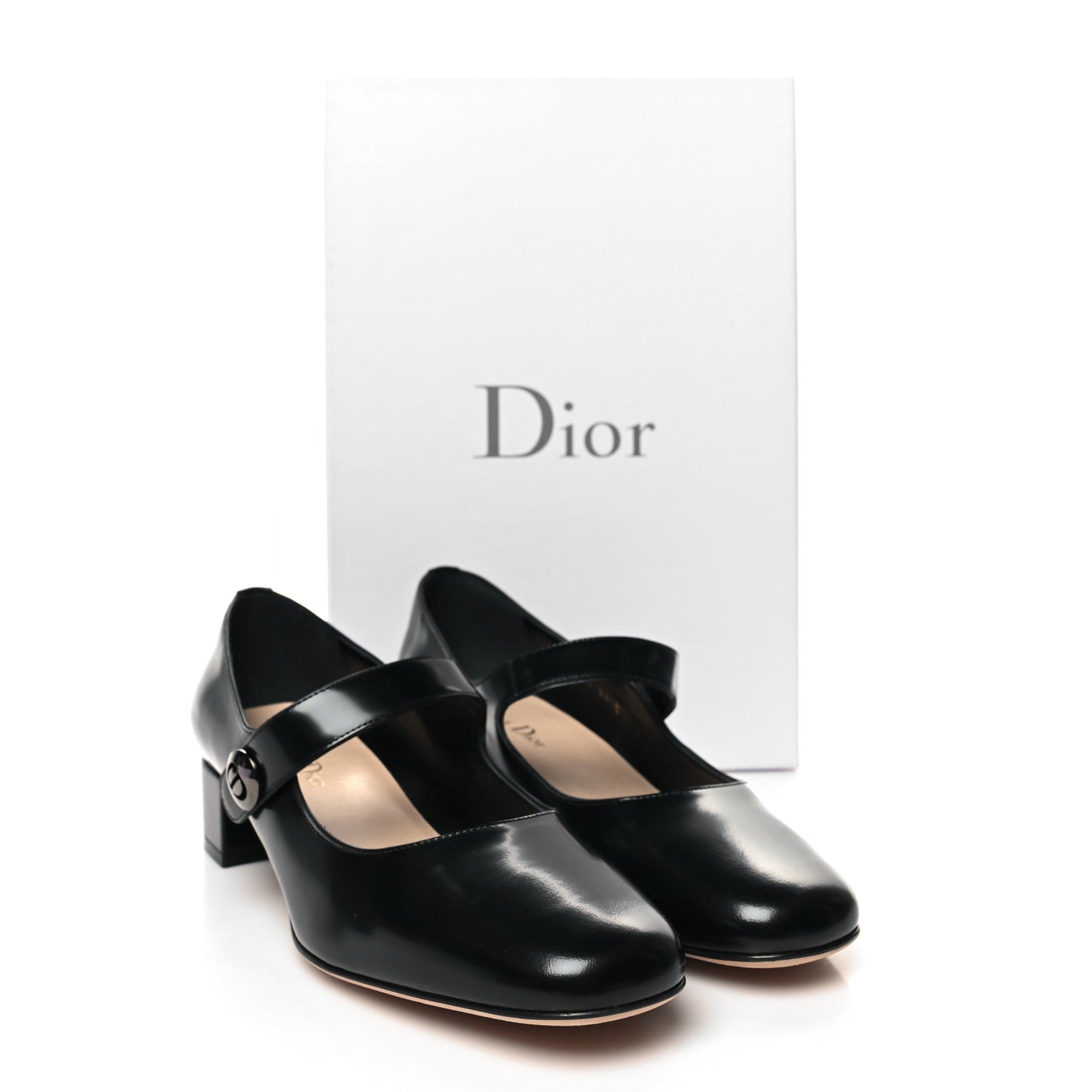 Brushed Calfskin Uniform 30mm Pumps 38.5 Black