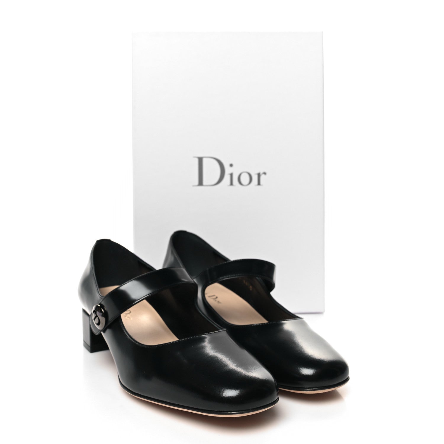 Christian Dior Brushed Calfskin Uniform 30mm Pumps 38.5 Black 9 of 9