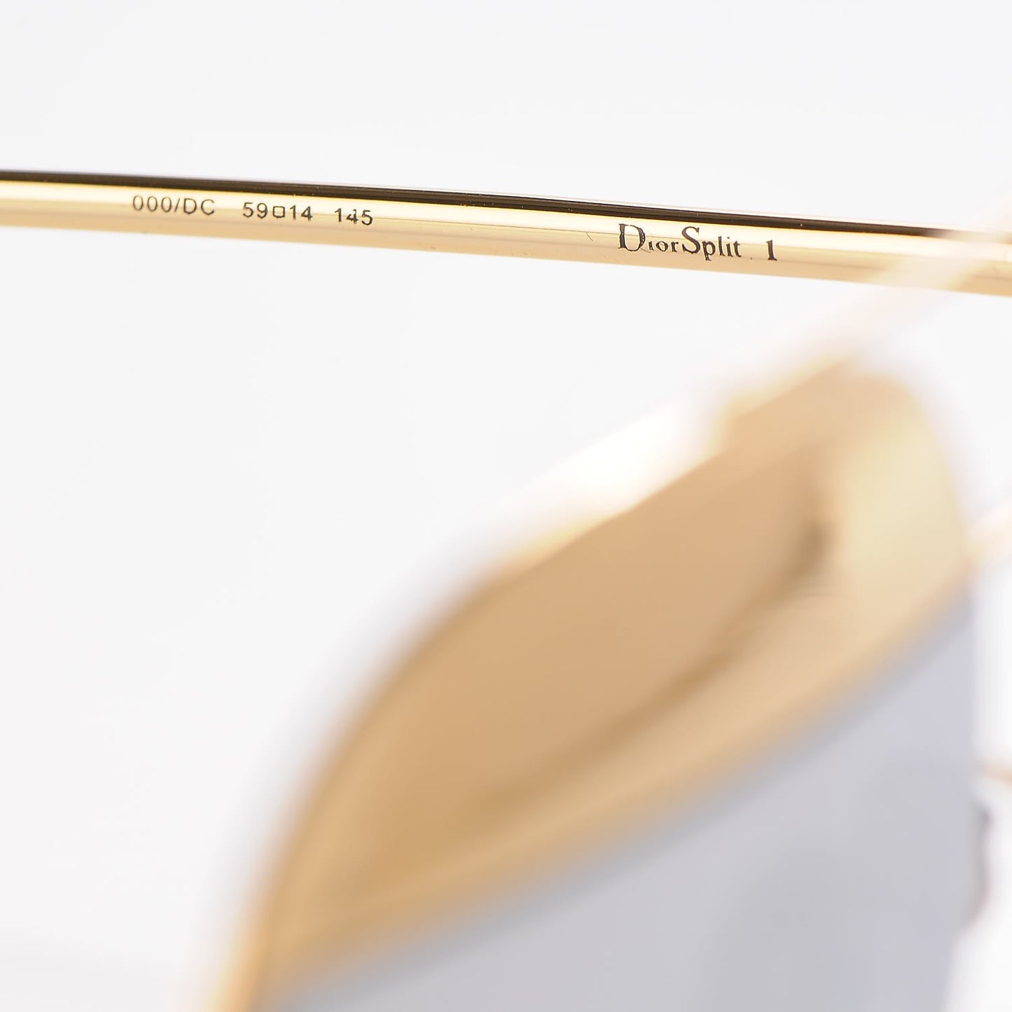 Split 1 Aviator Sunglasses Gold Silver