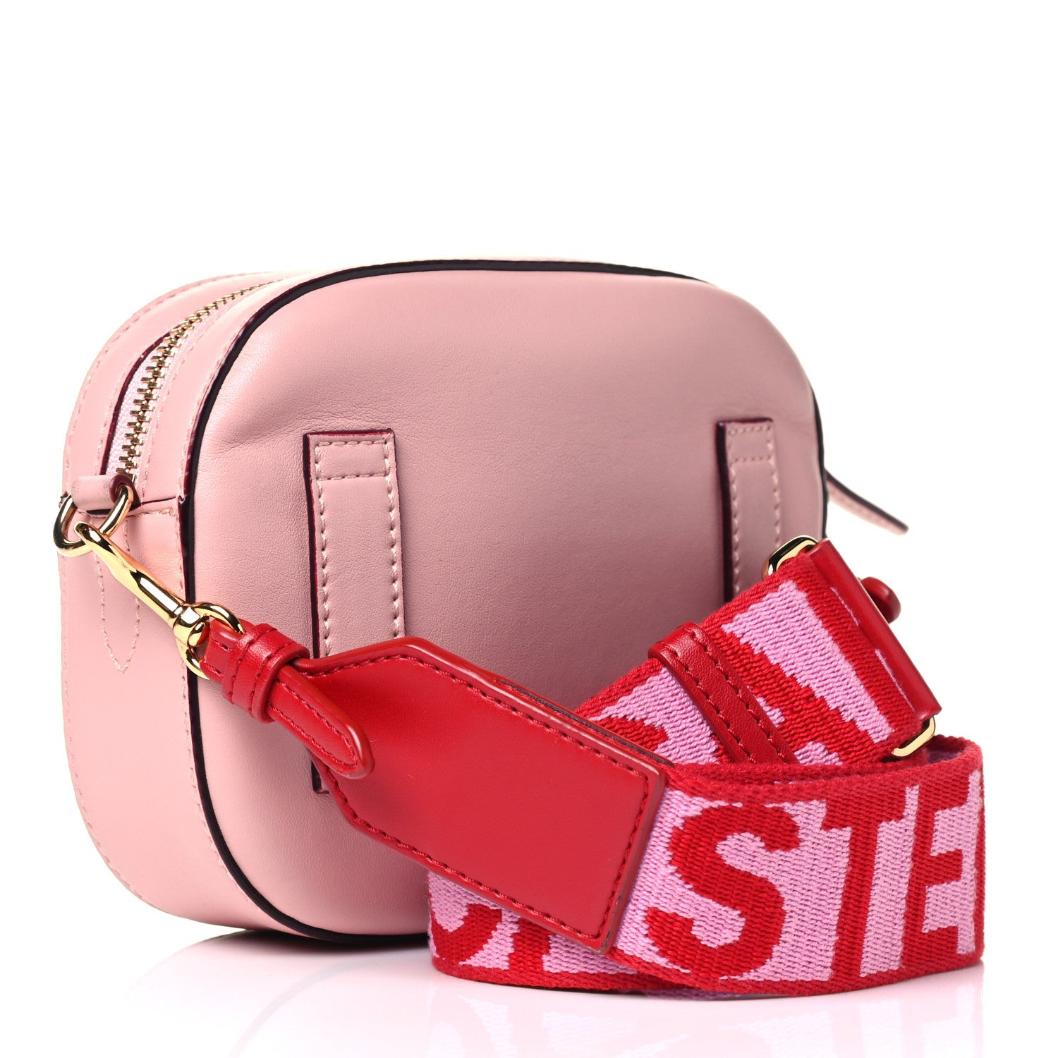 Stella McCartney Eco Alter Nappa Perforated Logo Convertible Belt Bag Pink 2 of 4