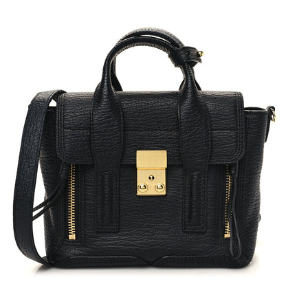 3.1 Phillip Lim Textured Calfskin Mini Pashli Satchel Black 1 of 11