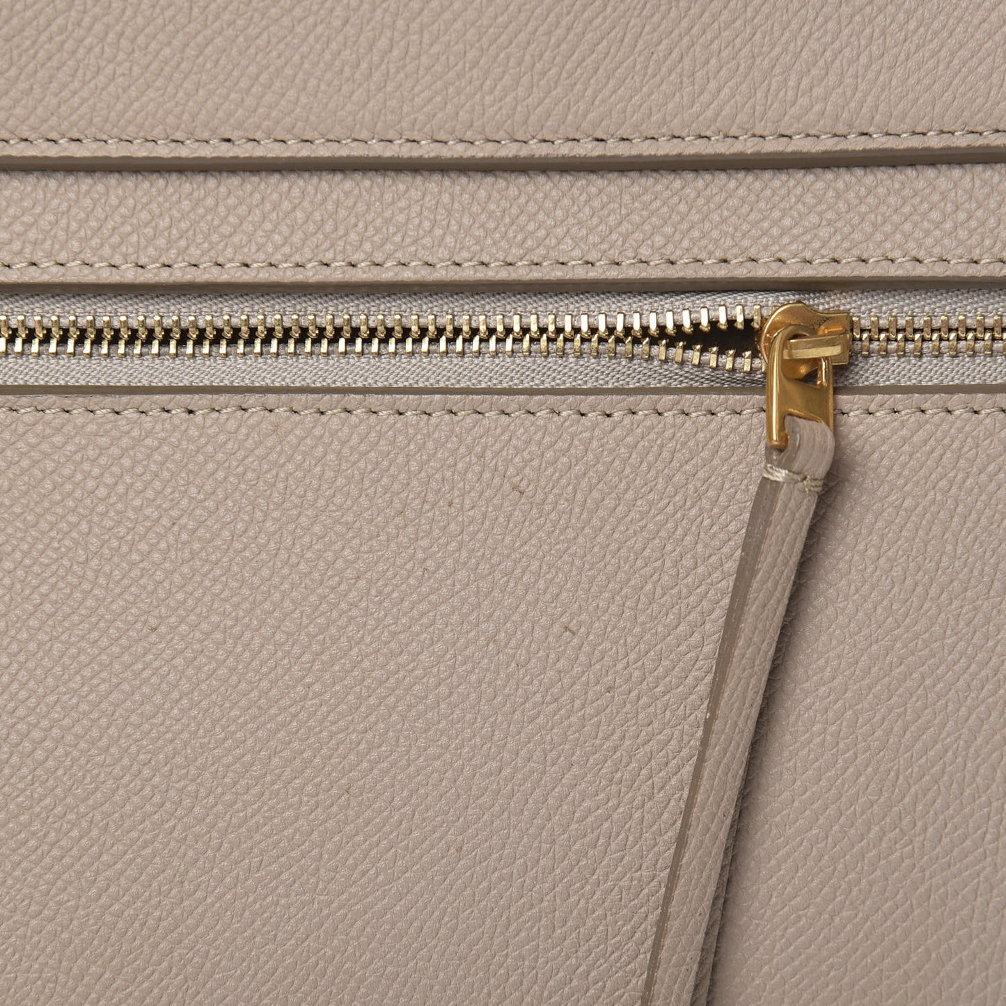 Grained Calfskin Mini Belt Bag Light Taupe