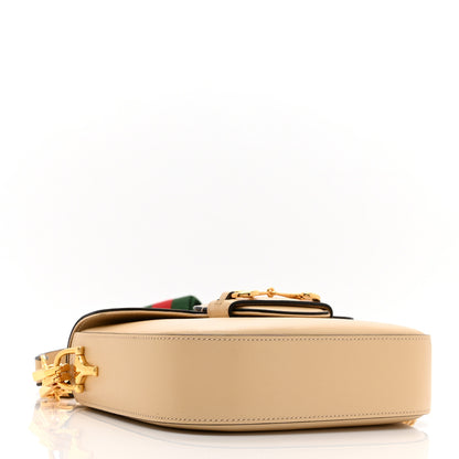 Gucci Azalea Calfskin Web Mini Horsebit 1955 Shoulder Bag Bubble Tea 4 of 11