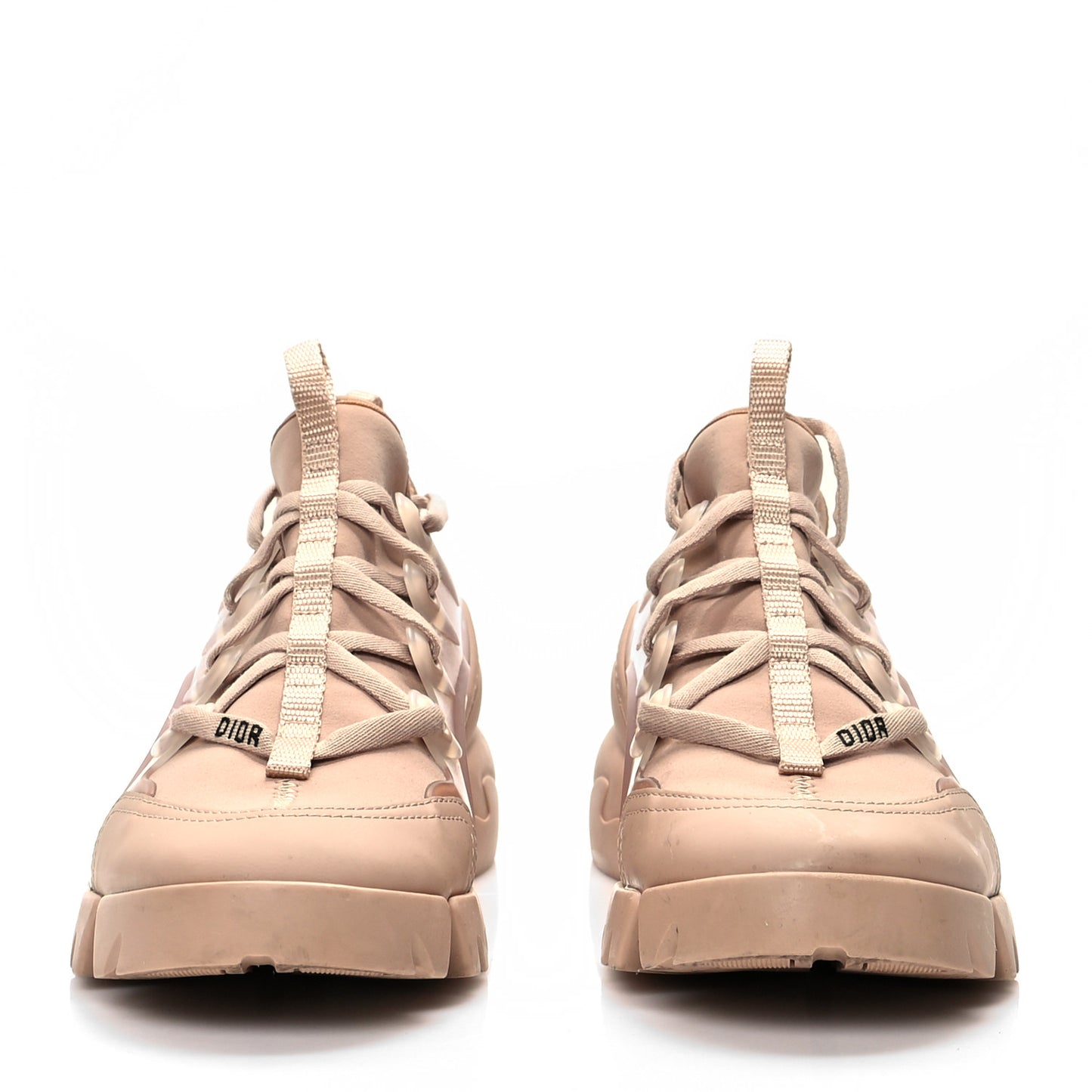 Neoprene Rubber Womens D-Connect Sneakers 37.5 Nude