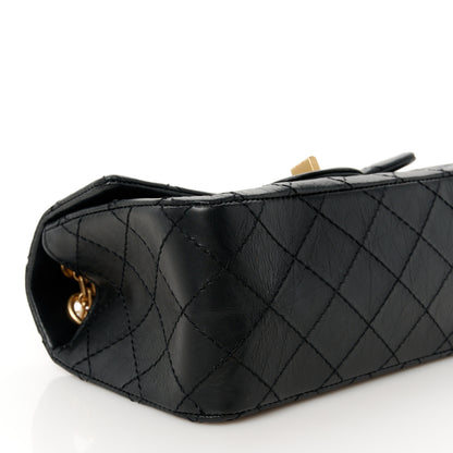 Chanel Aged Calfskin Quilted 2.55 Reissue Mini Flap Black 9 of 11