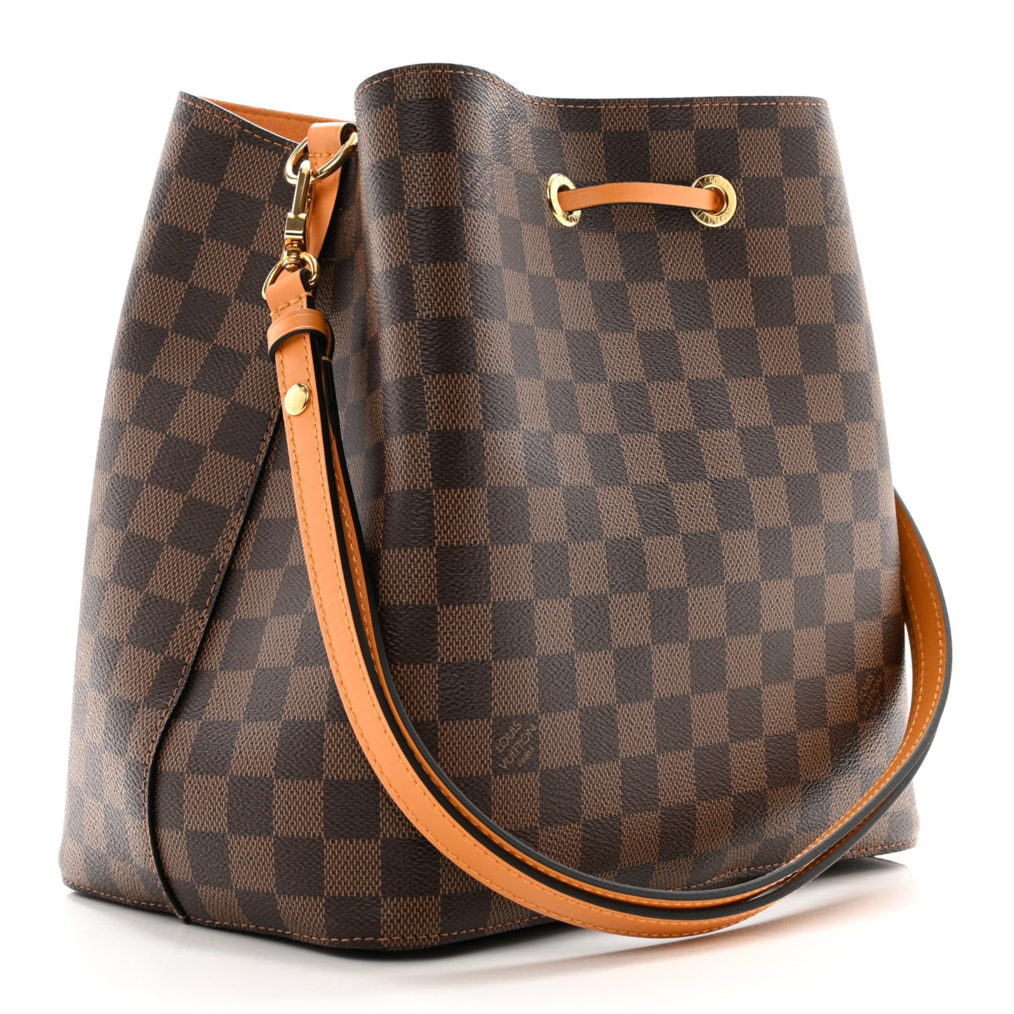 LOUIS VUITTON Damier Ebene Neonoe MM Safran