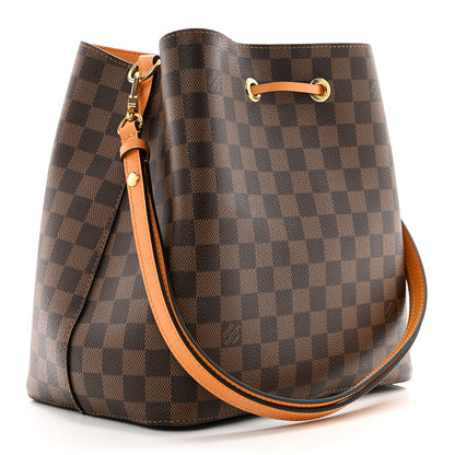 Louis Vuitton LOUIS VUITTON Damier Ebene Neonoe MM Safran 3 of 10