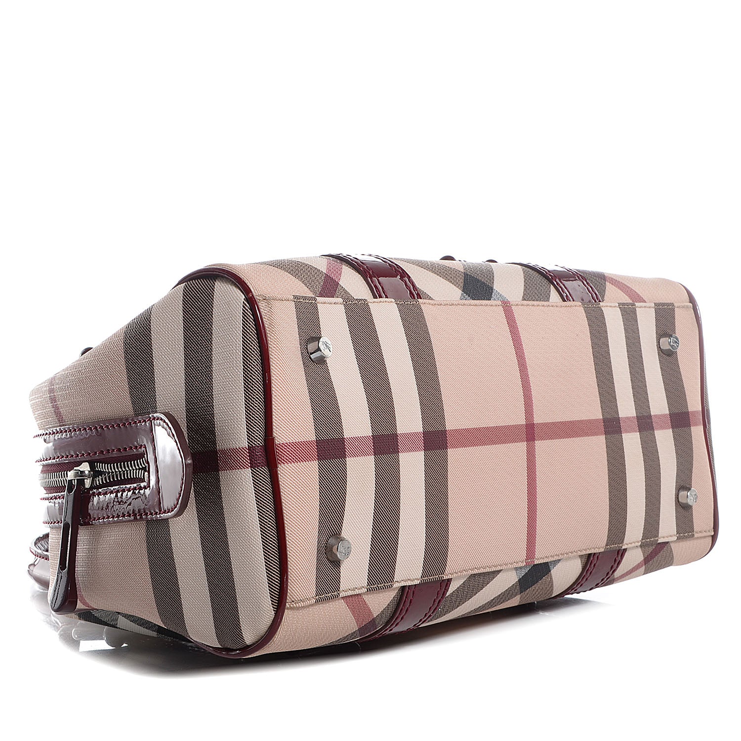 Burberry Supernova Check Bowler Tote Red 4 of 8