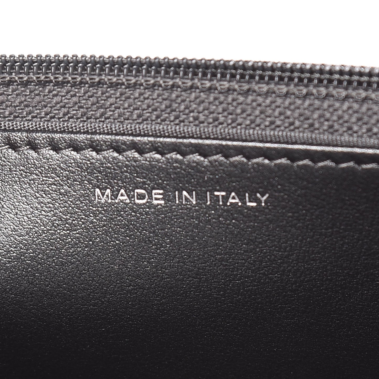 Aged Calfskin Quilted Tassel Wallet On Chain WOC Dark Silver