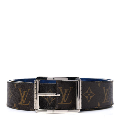 Louis Vuitton Monogram 40mm Reverso Belt 100 40 Pacific Blue 1 of 6