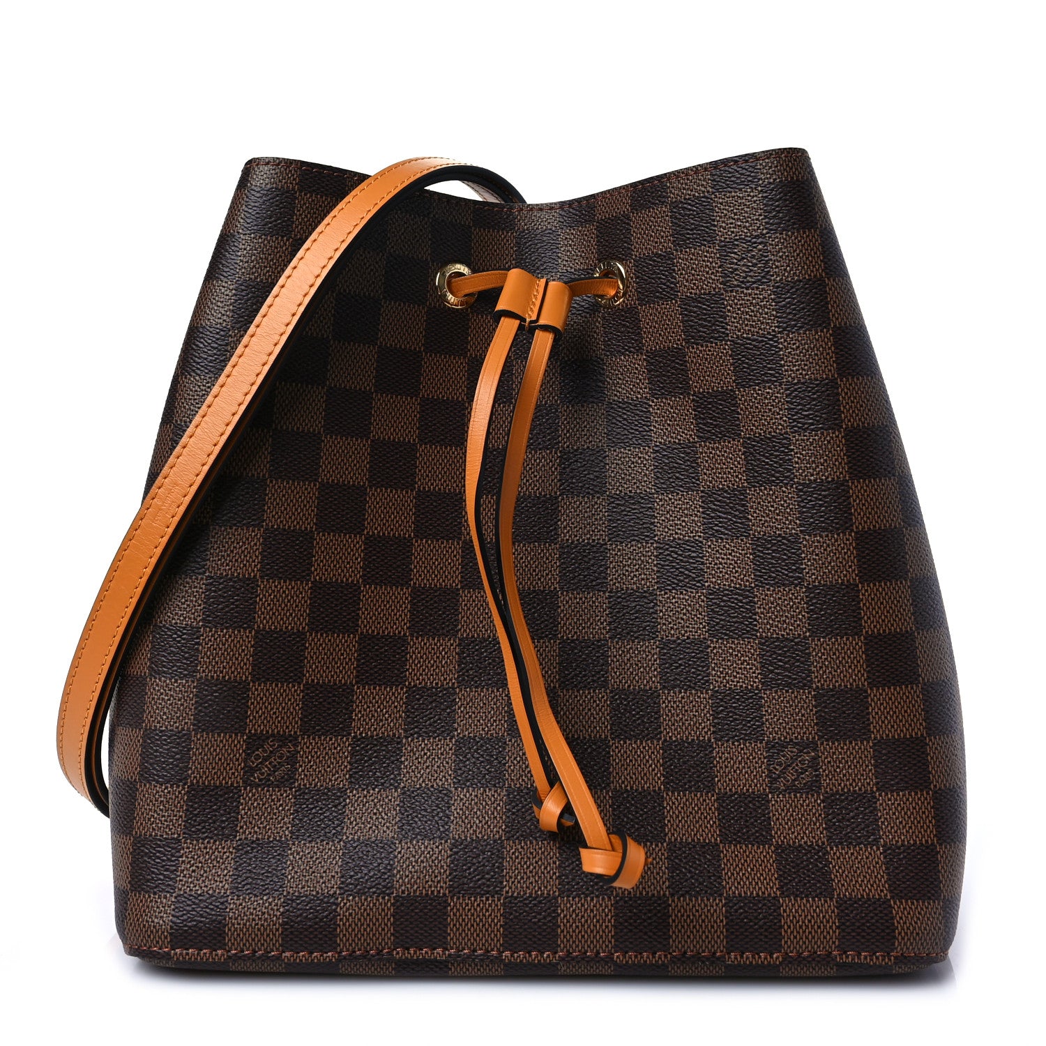 Louis Vuitton Damier Ebene Neonoe MM Safran 1 of 7