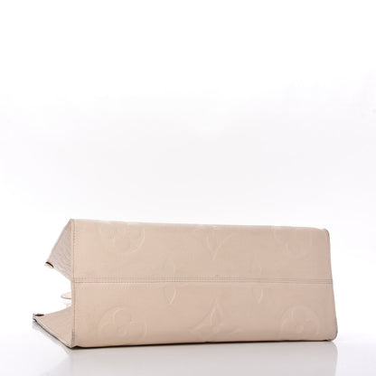Louis Vuitton Empreinte Monogram Giant Onthego GM Creme 4 of 9