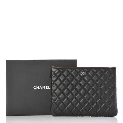 Chanel Caviar Quilted Medium Cosmetic Case Black 8 of 8