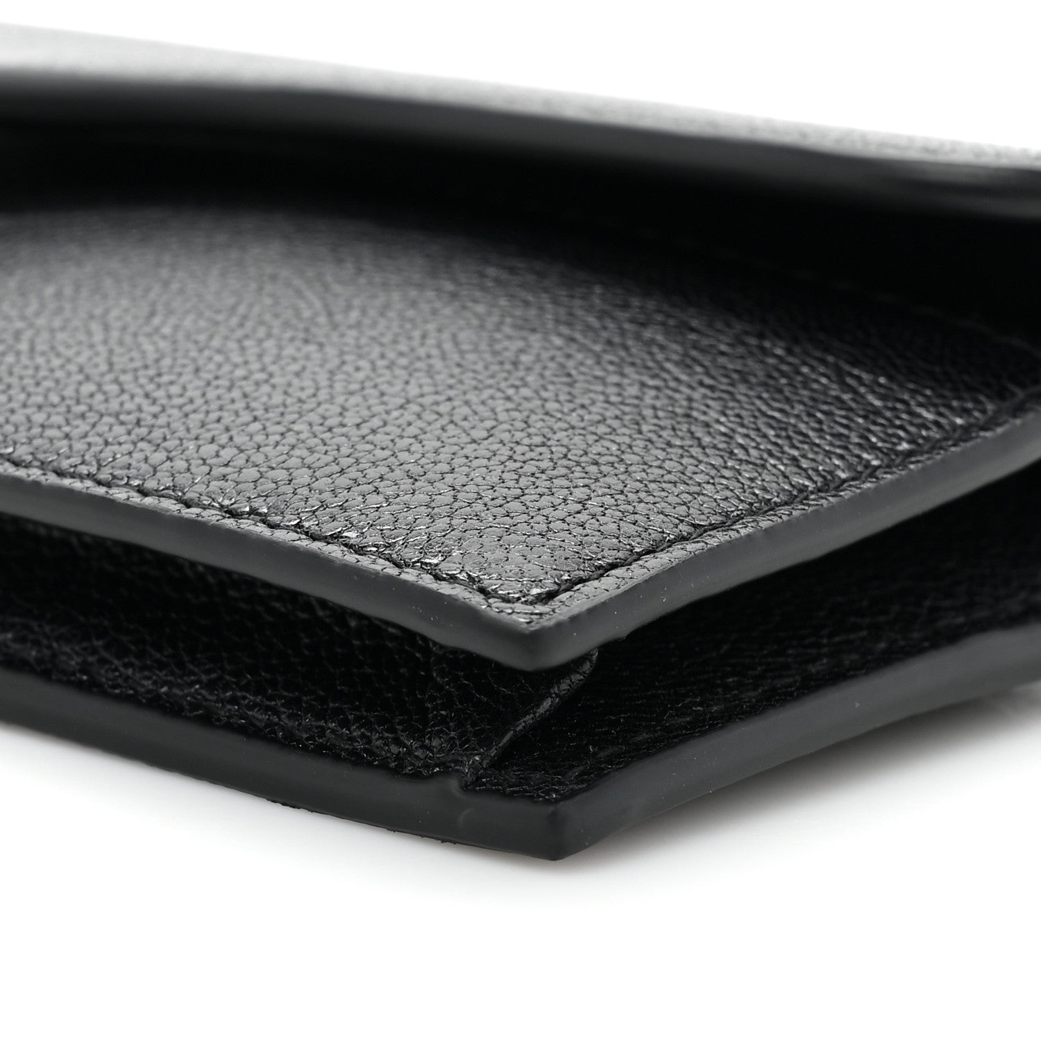 Christian Dior Goatskin Saddle Card Holder Black 8 of 10