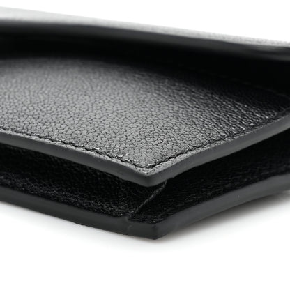 Christian Dior Goatskin Saddle Card Holder Black 8 of 10