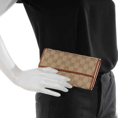 Gucci Signature Monogram Continental Wallet Brown 2 of 8