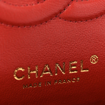 Chanel Lambskin Chevron Quilted Medium Double Flap Rosewood 6 of 11