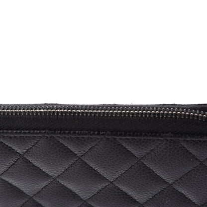 Chanel Caviar Quilted Large Gusset Zip Around Wallet Black 11 of 11