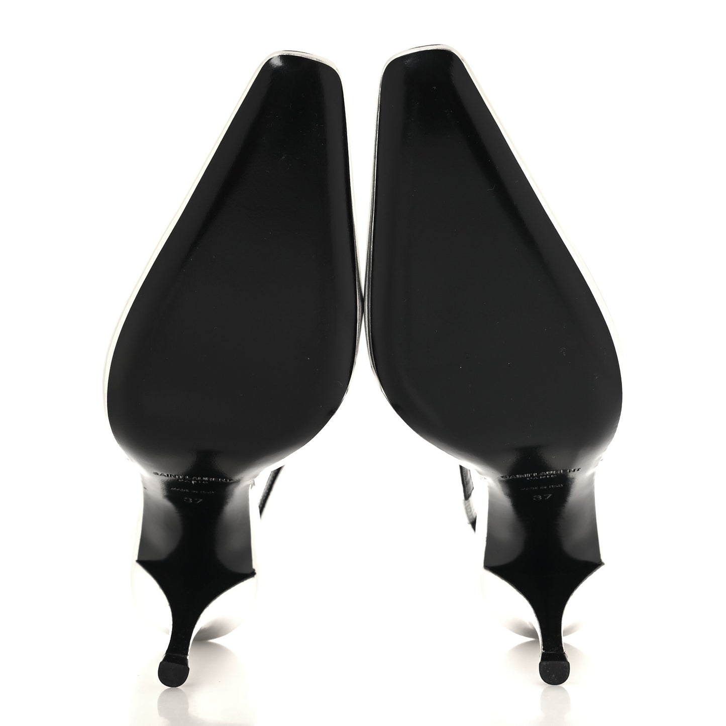 Glazed Calfskin Tom 90 Dream Slingback Pumps 37 Argento