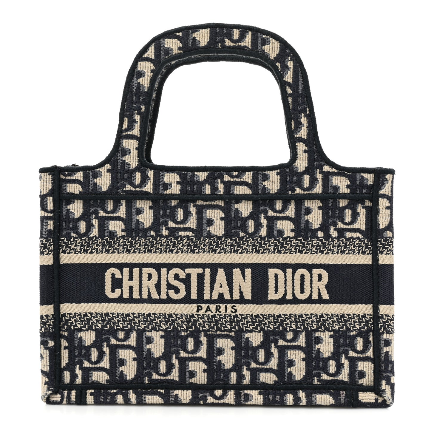 Oblique Mini Book Tote Blue Multicolor