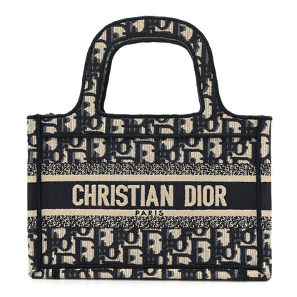Christian Dior Oblique Mini Book Tote Blue Multicolor 1 of 9