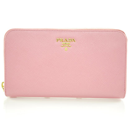 Prada Saffiano Zip Around Wallet 1 of 8