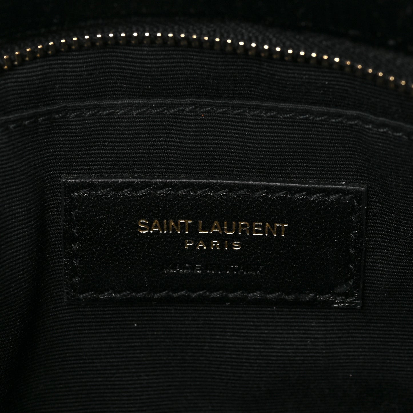 Velour Matelasse Monogram Lou Belt Bag Black